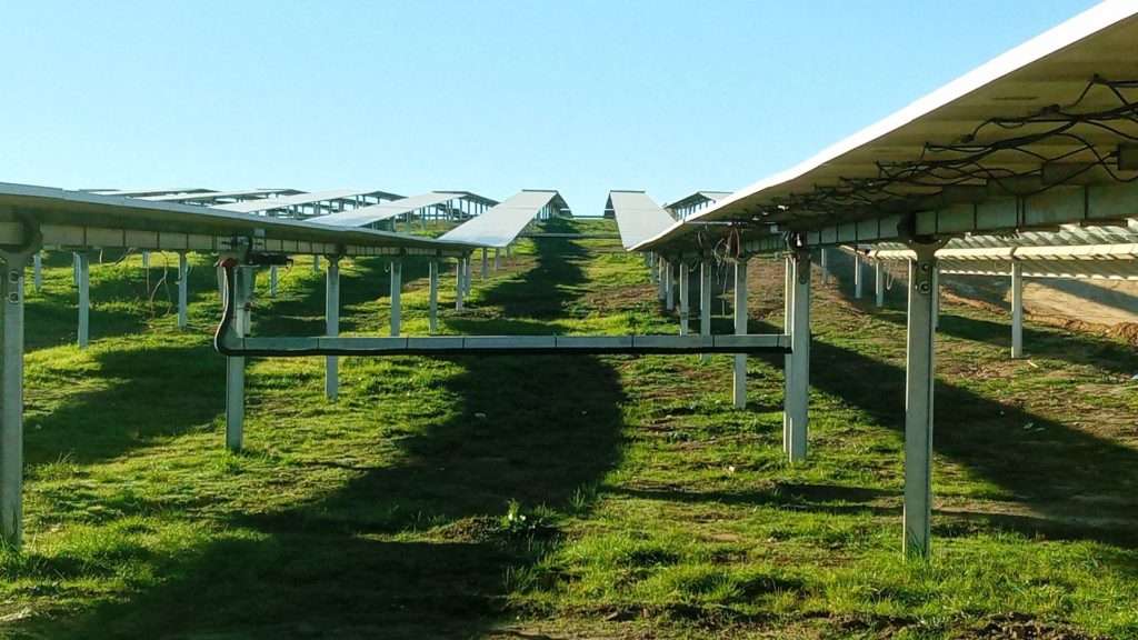 Seguidores parque fotovoltaico pizarro